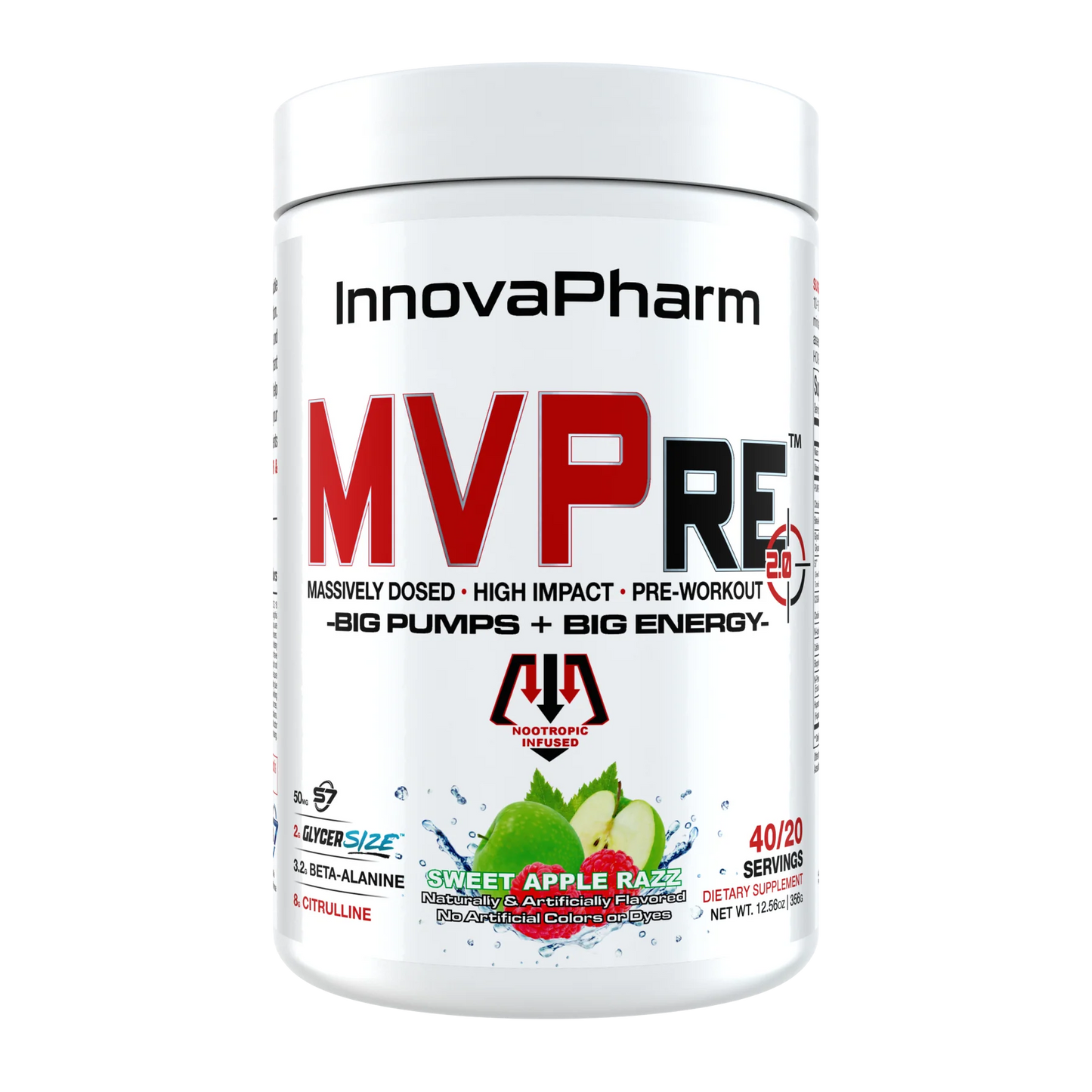 InnovaPharm MVPre 2.0 Pre-Workout - 40/20 Servings