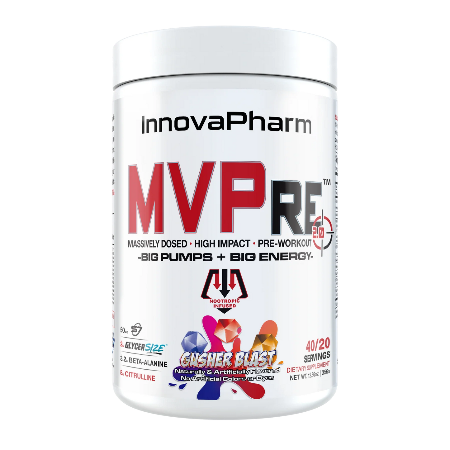 InnovaPharm MVPre 2.0 Pre-Workout - 40/20 Servings
