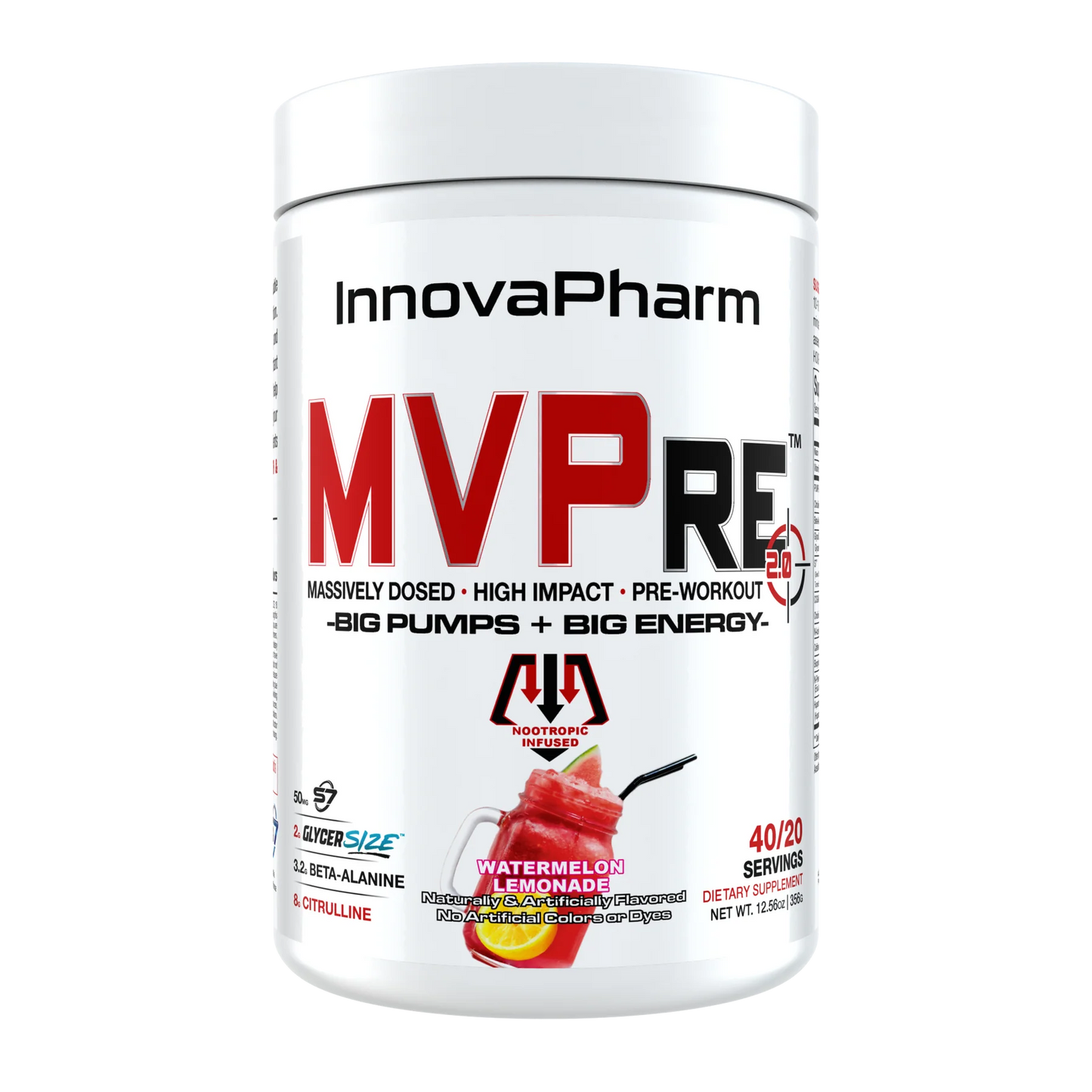 InnovaPharm MVPre 2.0 Pre-Workout - 40/20 Servings