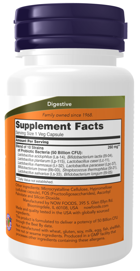 Now Foods Probiotic-10 50 Billion - 50 Veg Capsules