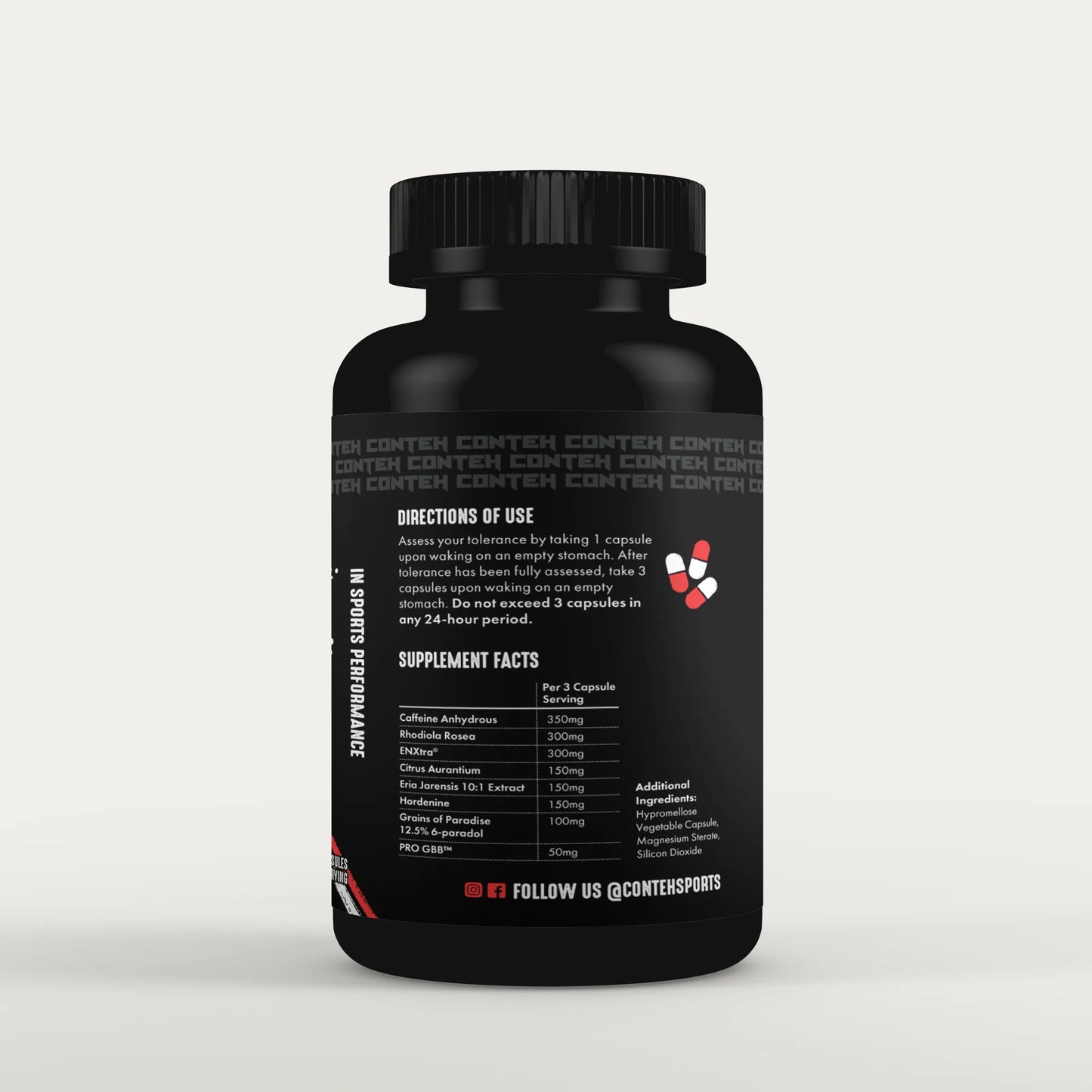 Conteh Sports Pre Shred - 90 Veg Capsules