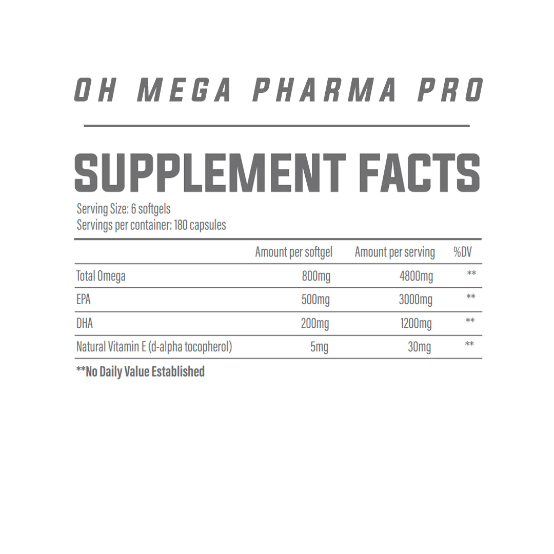 tbJP Nutrition Oh-Mega Pharma Pro - 180 Softgels