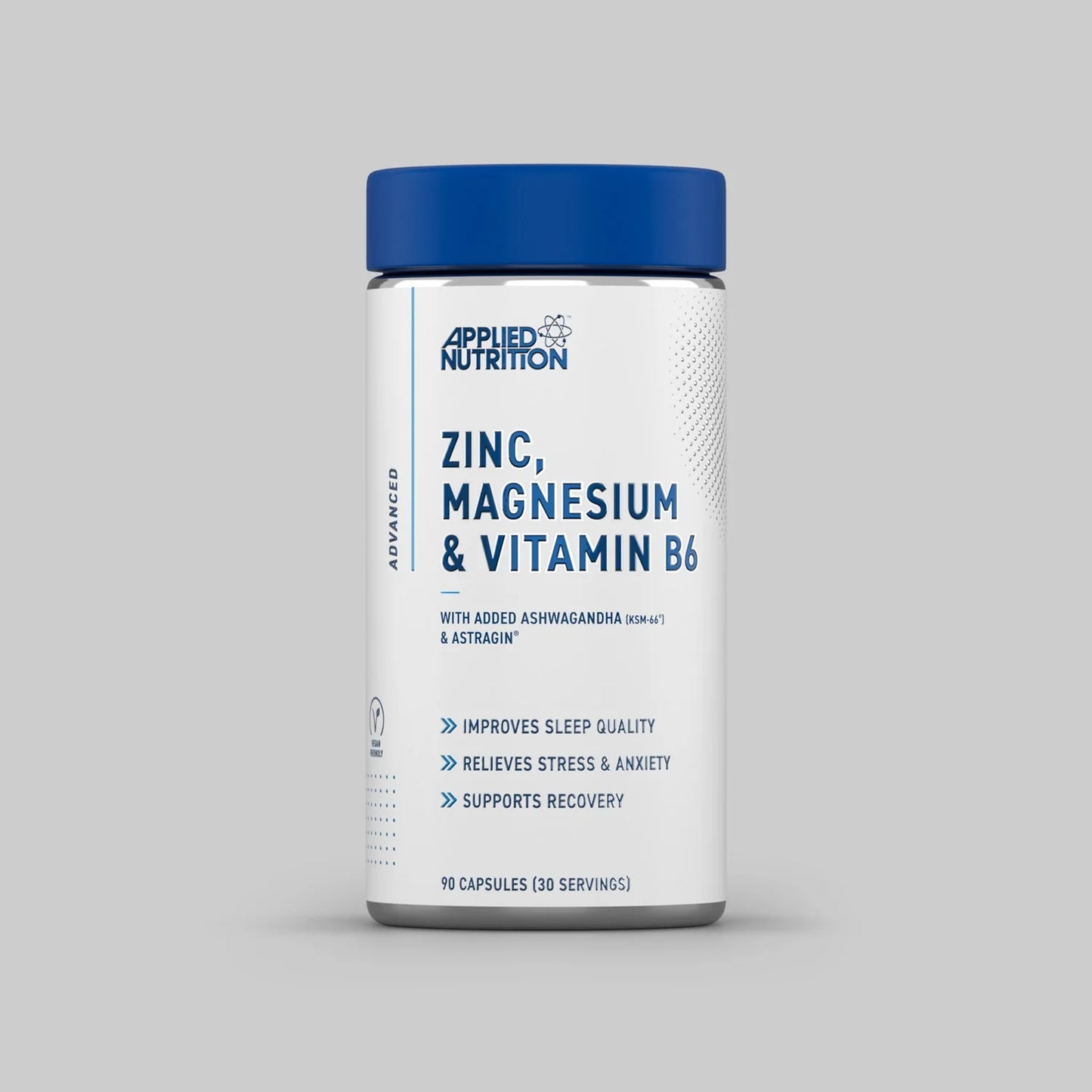 Applied Nutrition Zinc, Magnesium & Vitamin B6 Capsules With Ashwagandha - 90 Capsules