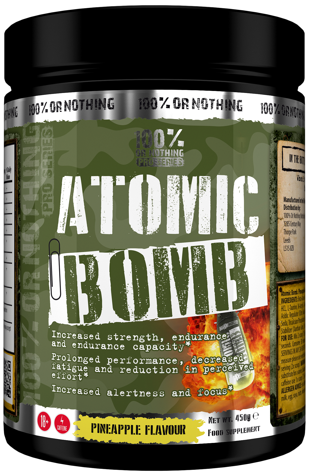 100% or Nothing Pro Series (Maxx Muscle) Atomic Bomb - 450g