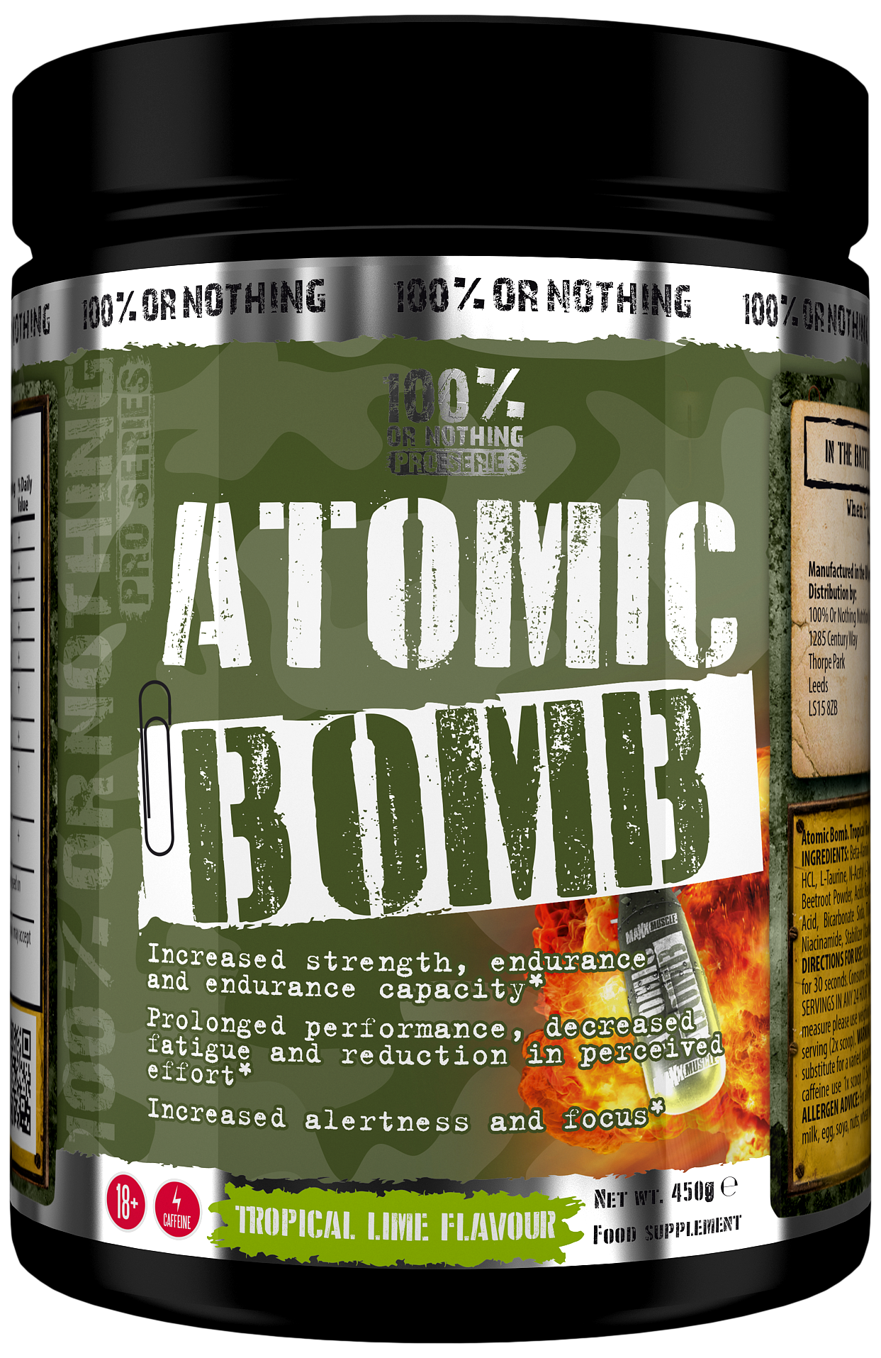 100% or Nothing Pro Series (Maxx Muscle) Atomic Bomb - 450g