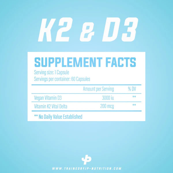 tbJP Nutrition Vitamin K2 & D3 - 60 Capsules