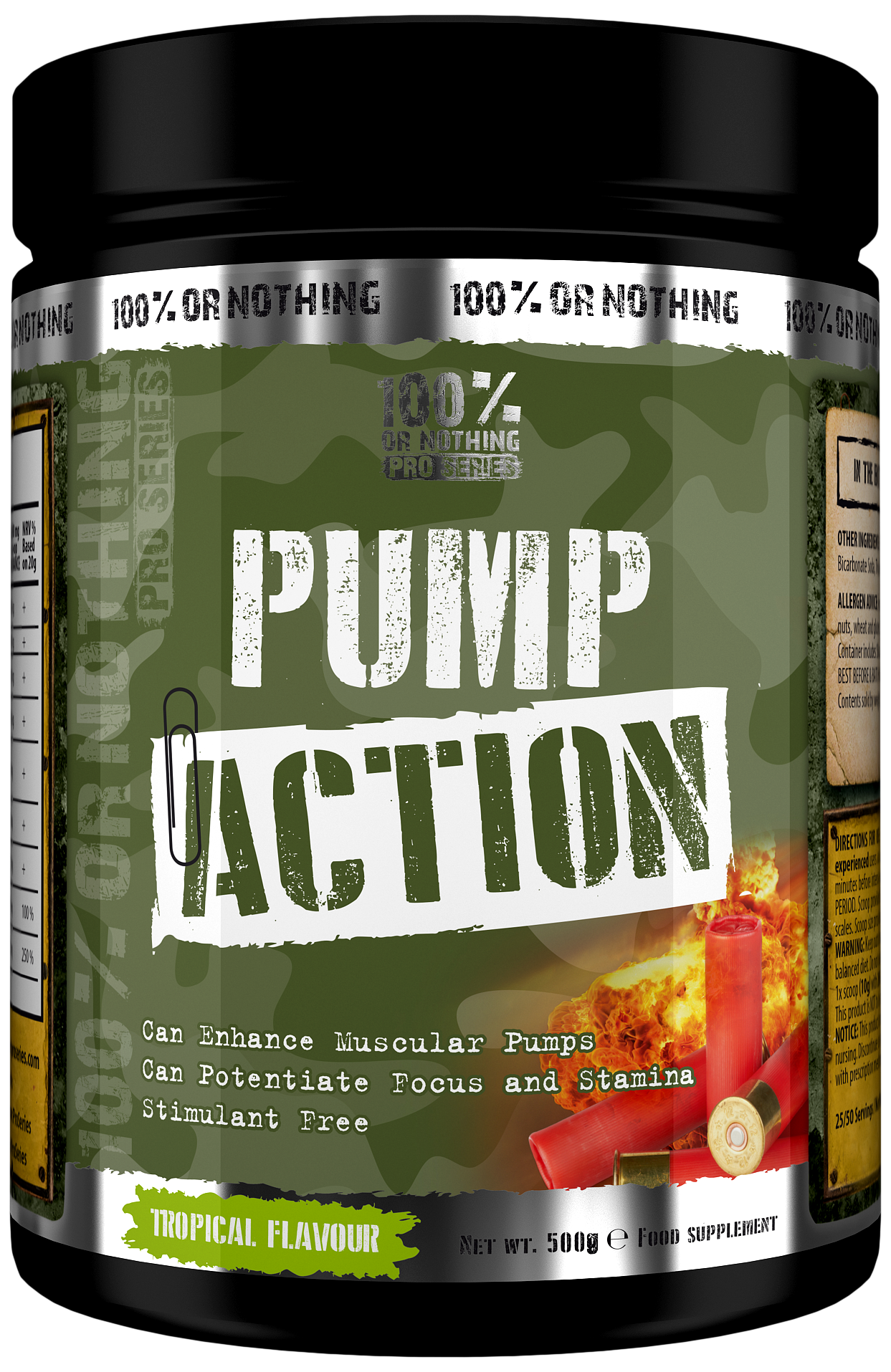 100% or Nothing Pro Series (Maxx Muscle) Pump Action - 500g