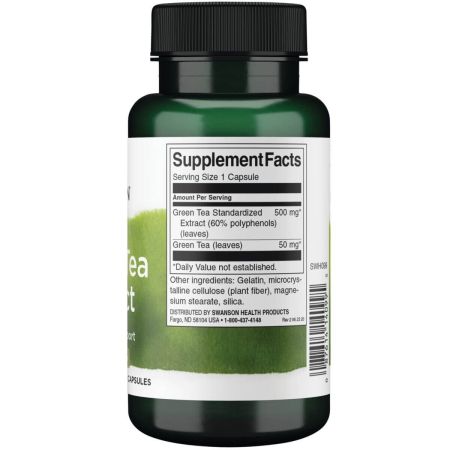 Swanson Green Tea Extract 500mg - 60 Capsules