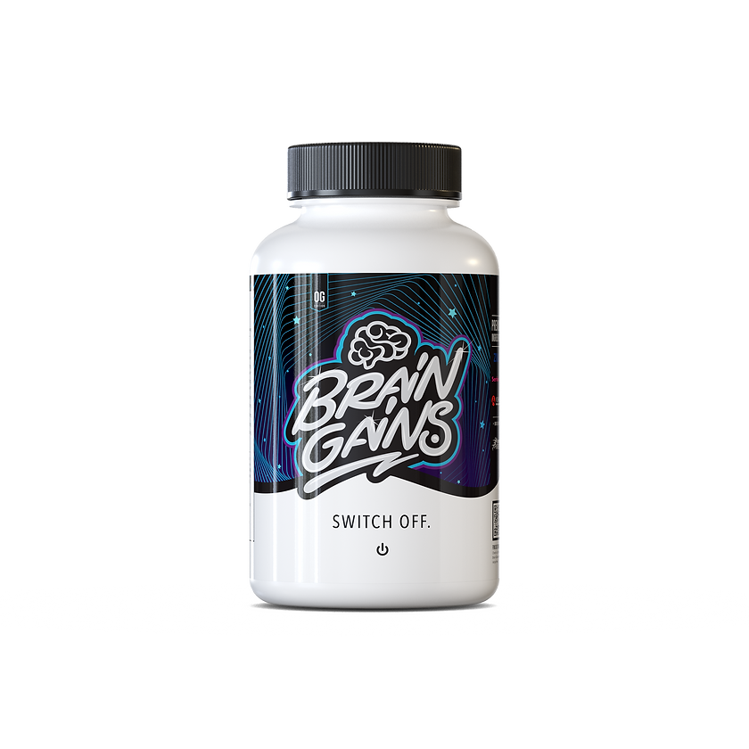 Brain Gains SWITCH OFF Nootropic Sleep Aid - 120 Capsules