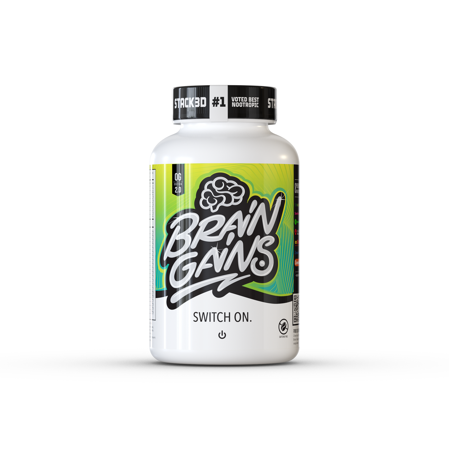 Brain Gains Switch On 2.0 - 120 Capsules