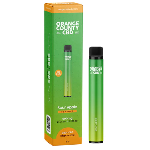 Orange County CBD/CBG Disposable Vape (500mg) - 2ml / 3ml
