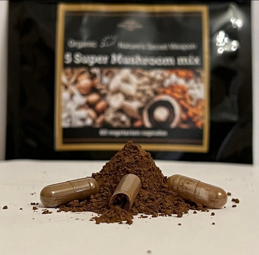 Dark Treasures 5 Super Mushroom Mix - 60 Veg Capsules