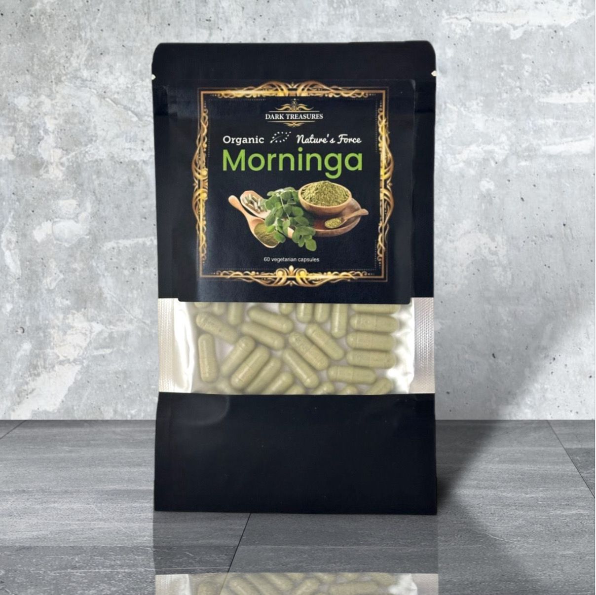 Dark Treasures Organic Moringa - 60 Capsules