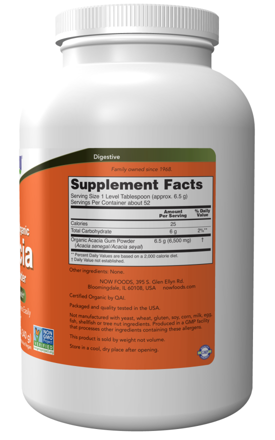 Now Foods Acacia Fiber - 340g
