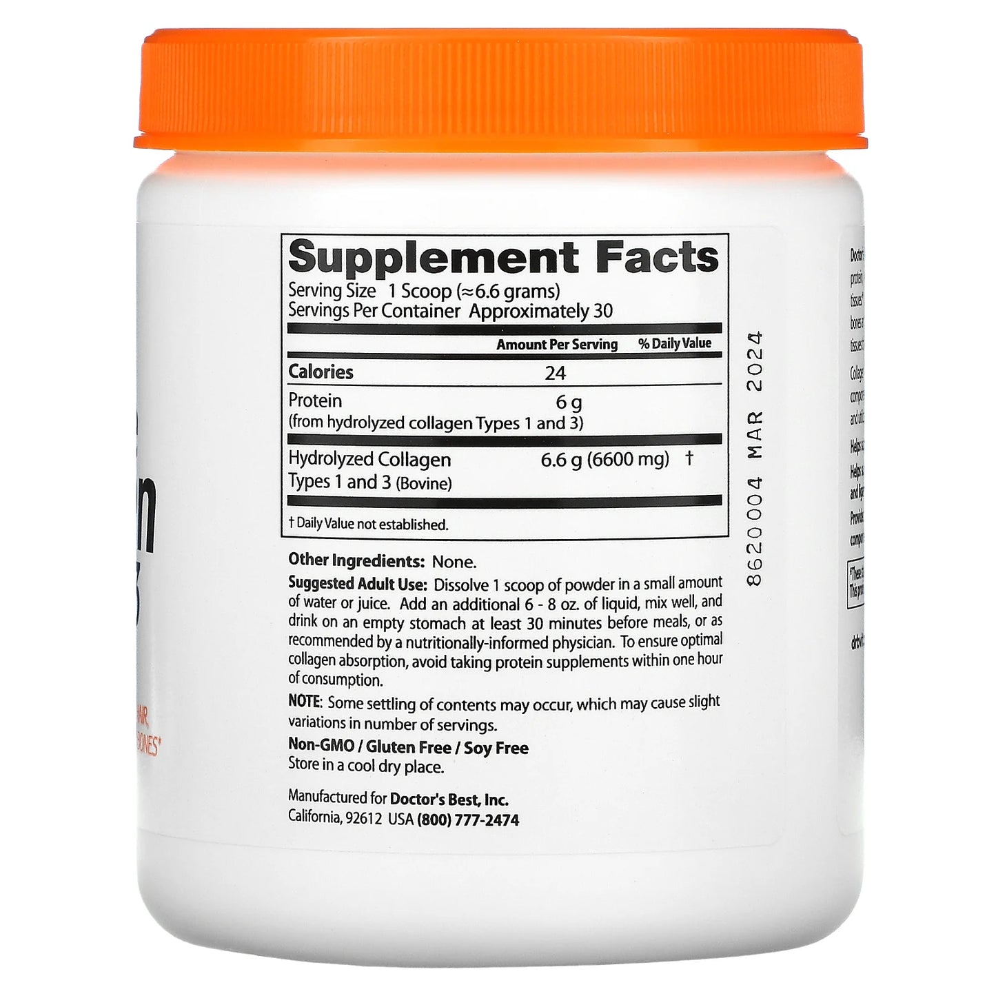 Doctors Best Pure Collagen - 200g