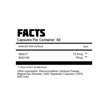 Thoroughbred Labs MK677 & RAD140 - 60 Capsules