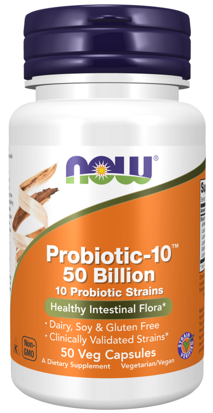 Now Foods Probiotic-10 50 Billion - 50 Veg Capsules