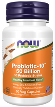 Load image into Gallery viewer, Now Foods Probiotic-10 50 Billion - 50 Veg Capsules
