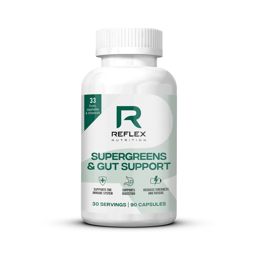 Reflex Nutrition Supergreens & Gut Support - 90 Capsules