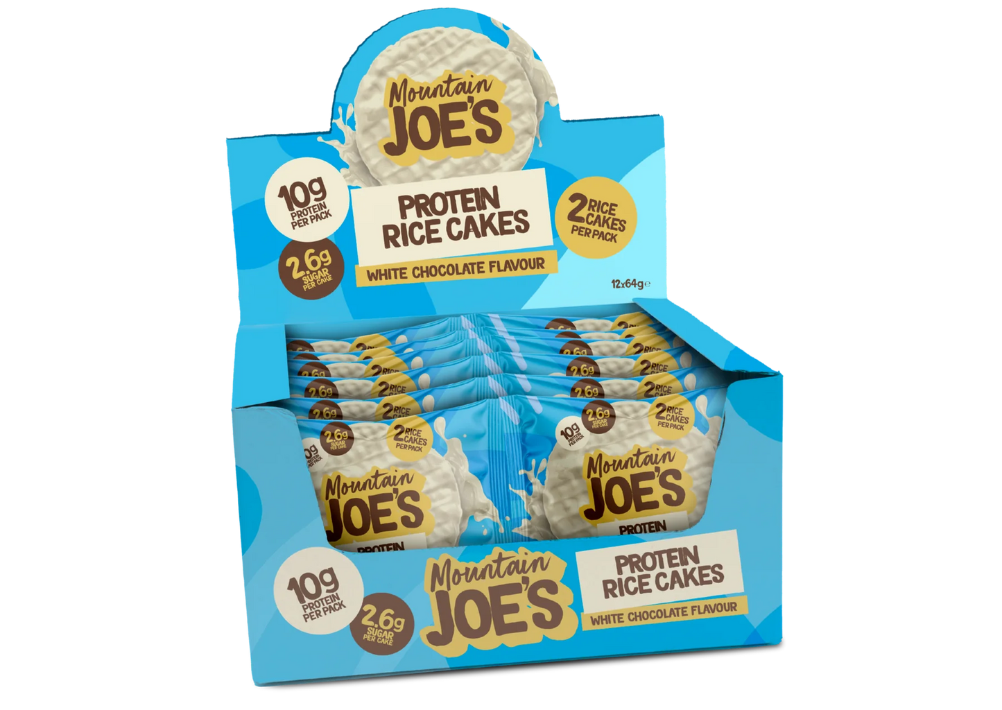 Mountain Joes Protein Rice Cakes 12 x 64g