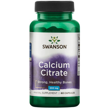 Swanson Calcium Citrate 200mg - 60 Capsules