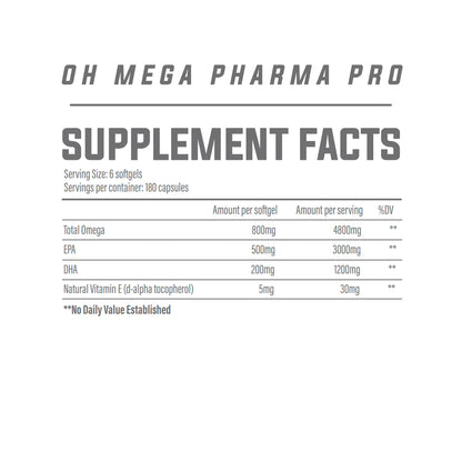 tbJP Nutrition Oh-Mega Pharma Pro - 180 Softgels