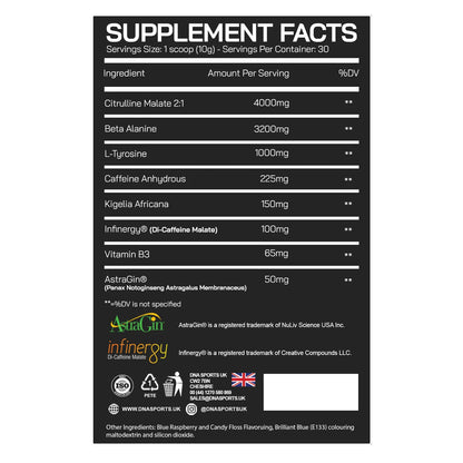 DNA Sports VIBE Preworkout - 300g