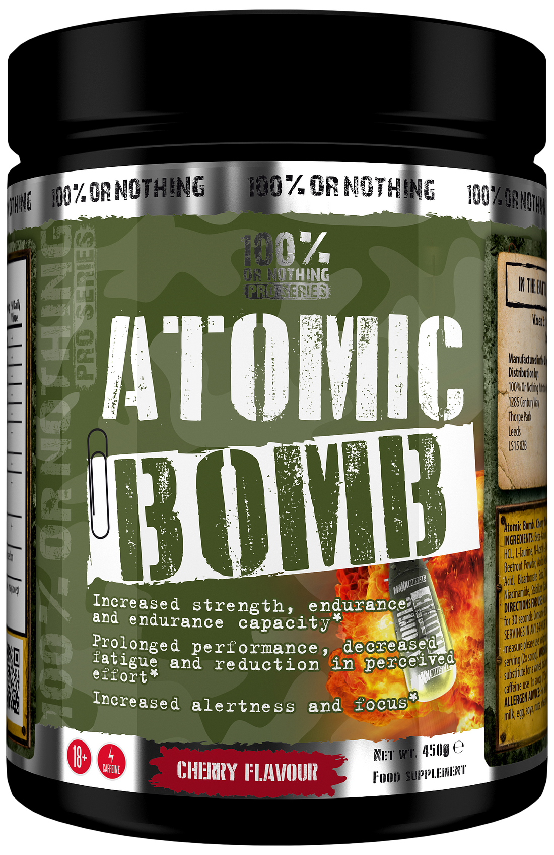 100% or Nothing Pro Series (Maxx Muscle) Atomic Bomb - 450g