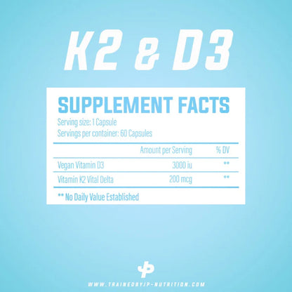 tbJP Nutrition Vitamin K2 & D3 - 60 Capsules