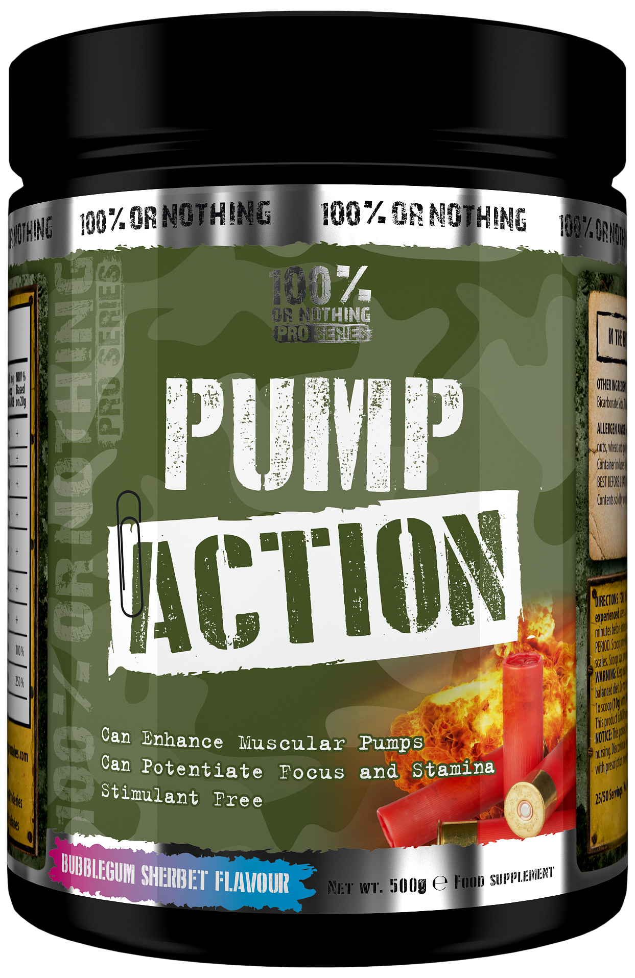 100% or Nothing Pro Series (Maxx Muscle) Pump Action - 500g