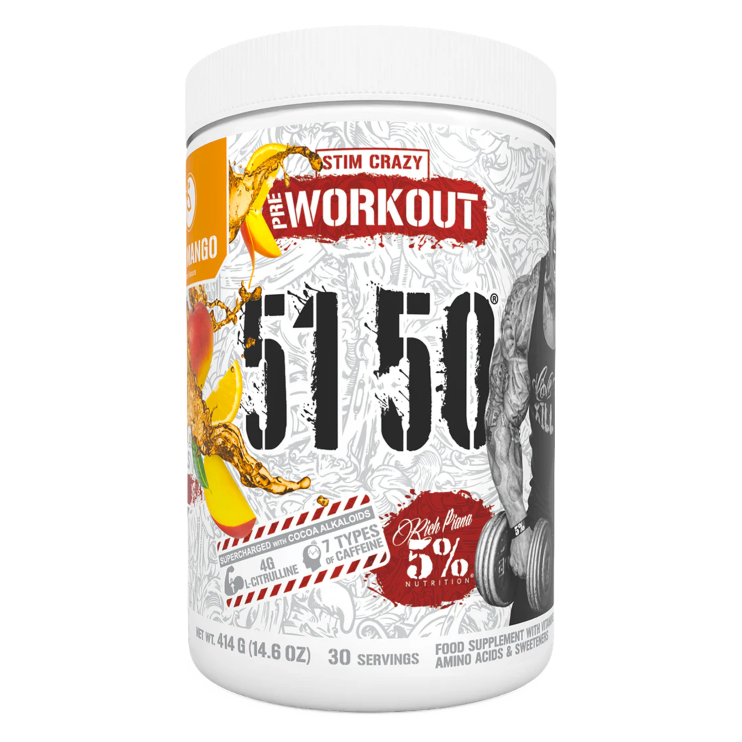 5% Nutrition 5150 High Stim Preworkout - 30 Servings