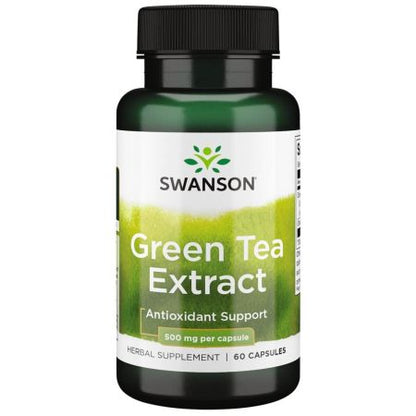 Swanson Green Tea Extract 500mg - 60 Capsules