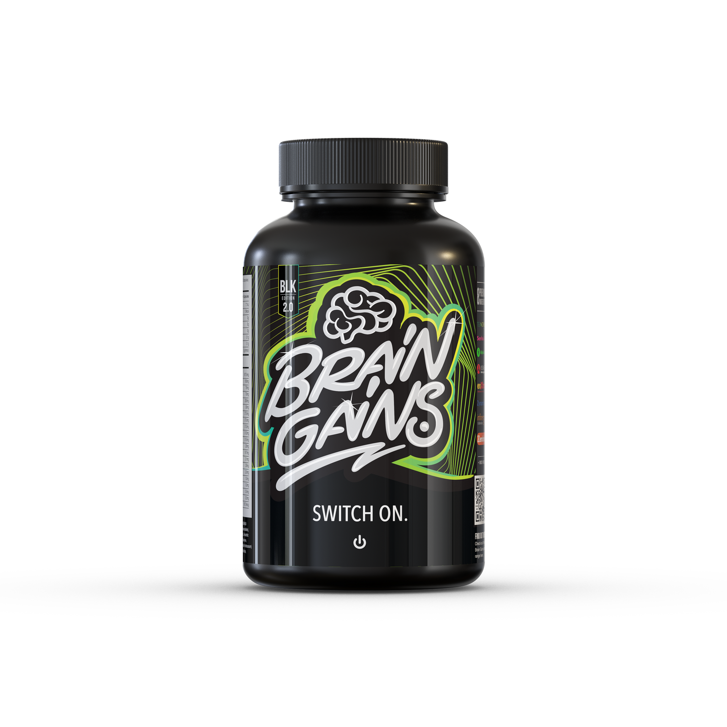 Brain Gains Switch On BLK 2.0 - 120 Capsules