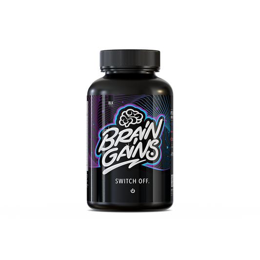Brain Gains SWITCH OFF Nootropic Sleep Aid Black Edition - 120 Capsules