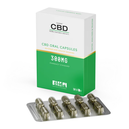 Canabidol CBD 300mg - 30 x 10mg Capsules