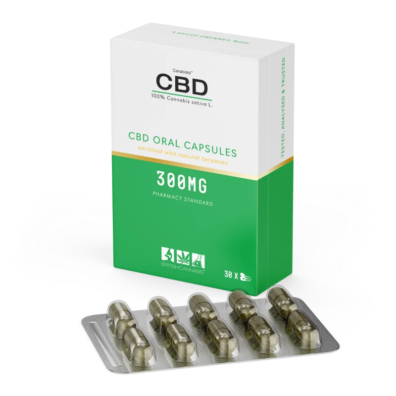 Canabidol CBD 300mg - 30 x 10mg Capsules