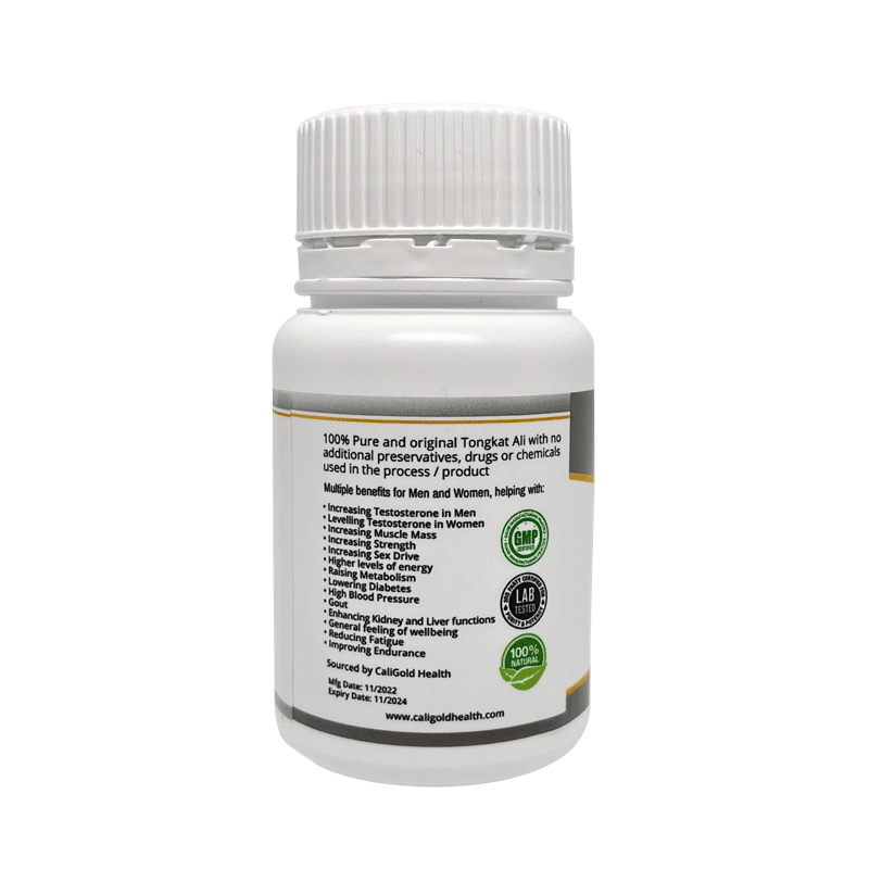 CaliGold Tongkat Ali - 60 Vegan Capsules