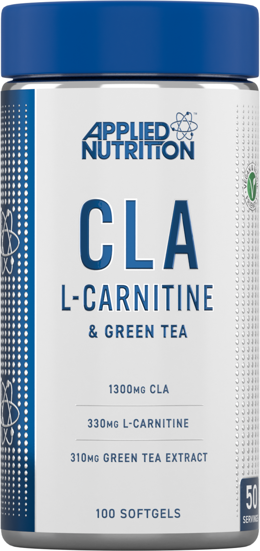 Applied Nutrition CLA, L-Carnitine & Green Tea - 100 Softgels