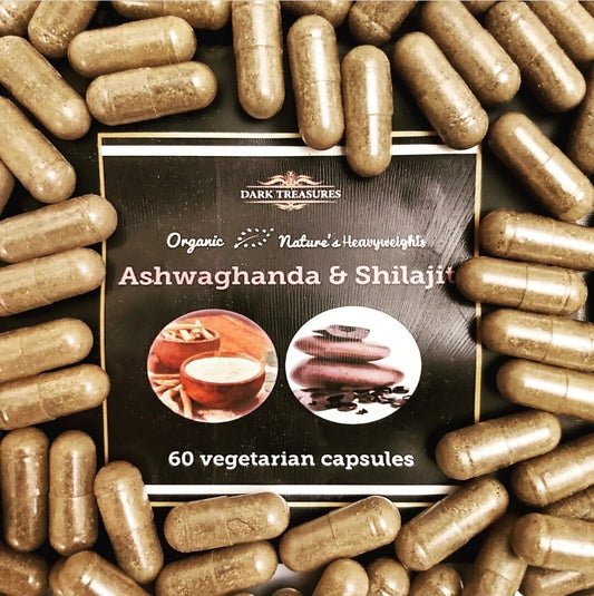 Dark Treasures Ashwaghanda & Shilajit - 60 Veg Capsules