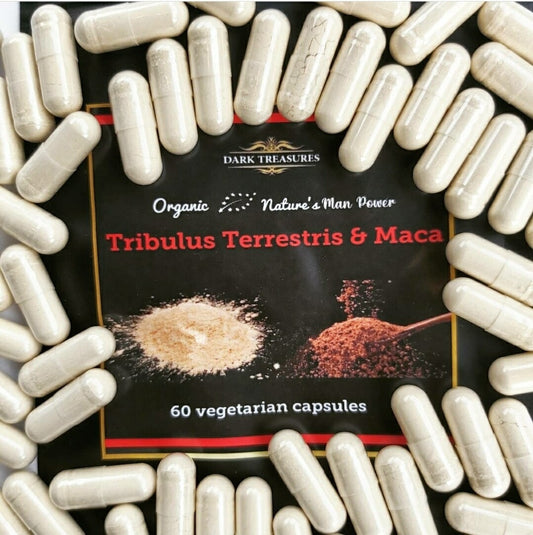 Dark Treasures Organic Tribulus Terrestris & Maca - 60 Veg Capsules