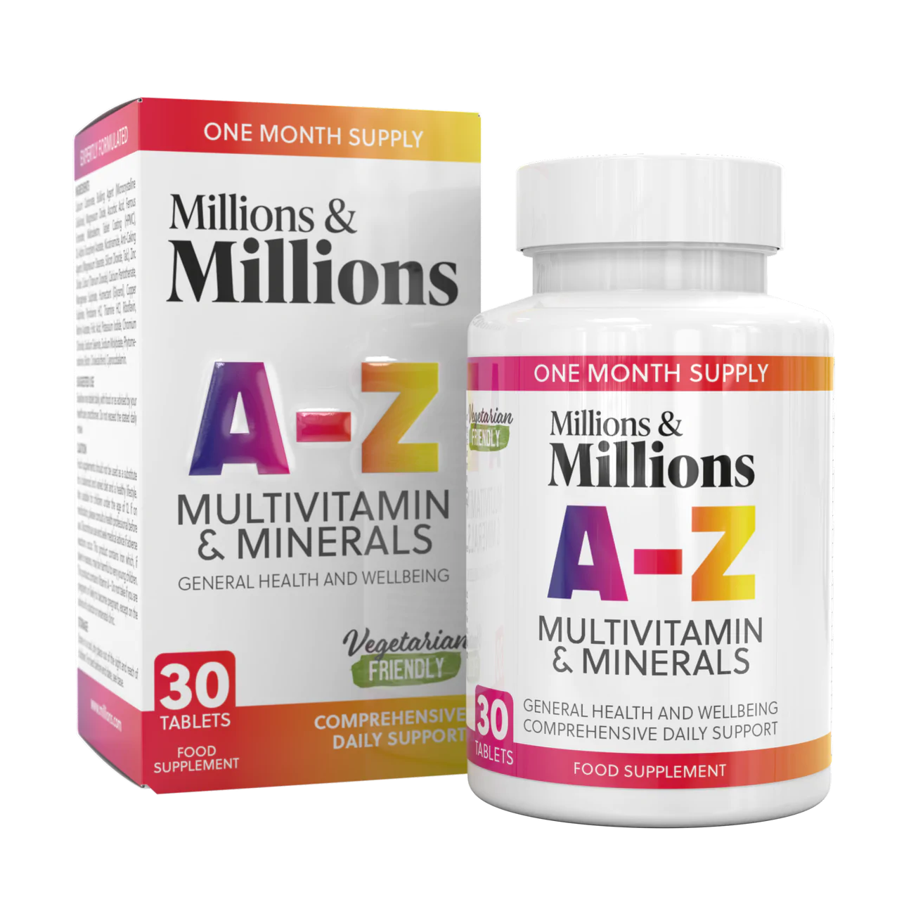 Million's & Million's A-Z Multivitamin & Minerals - 30 Tablets