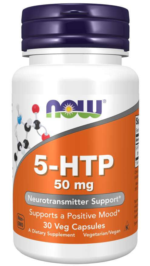 Now Foods 5-HTP 50mg - 30 Veg Capsules