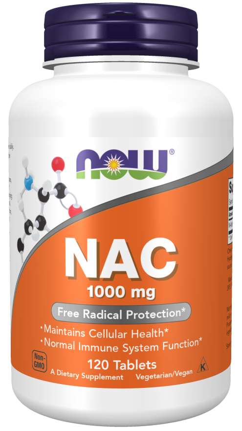 Now Foods NAC 1000mg - 120 Tablets
