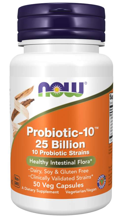 Now Foods Probiotic-10 25 Billion - 50 Veg Capsules
