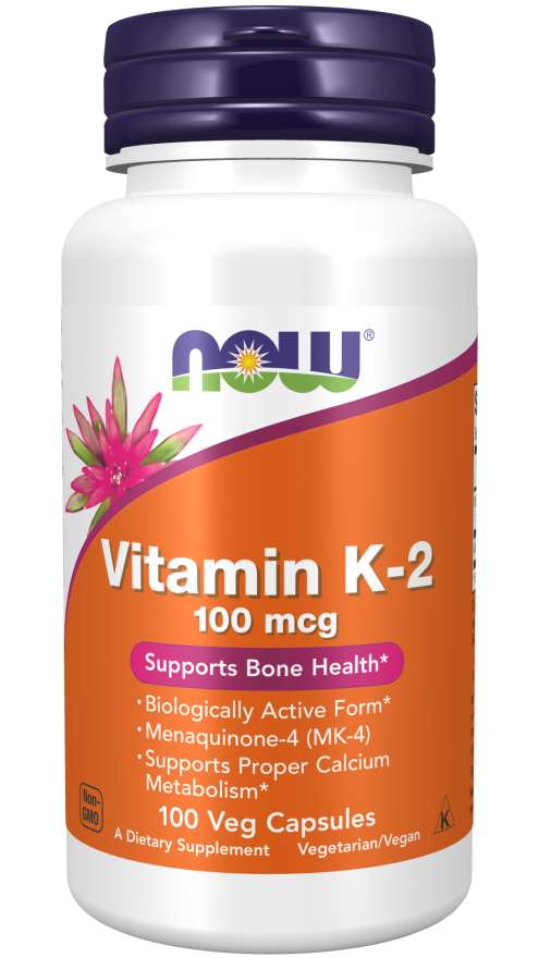 Now Foods Vitamin K-2 100 mcg - 100 Veg Capsules