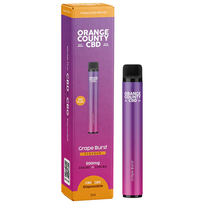 Orange County CBD/CBG Disposable Vape (500mg) - 2ml / 3ml