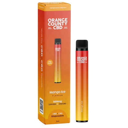 Orange County CBD/CBG Disposable Vape (500mg) - 2ml / 3ml