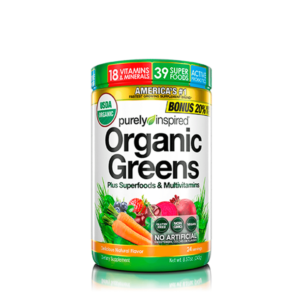 Purley Inspired Organic Greens Plus Superfoods & Multivitamins - 243g