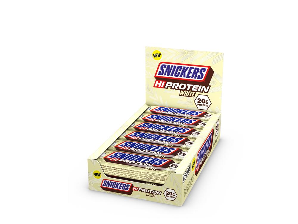 Snickers High Protein White Chocolate Bar - 12 x 57g